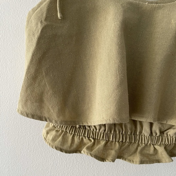 Linen crop top - Picture 2 of 4